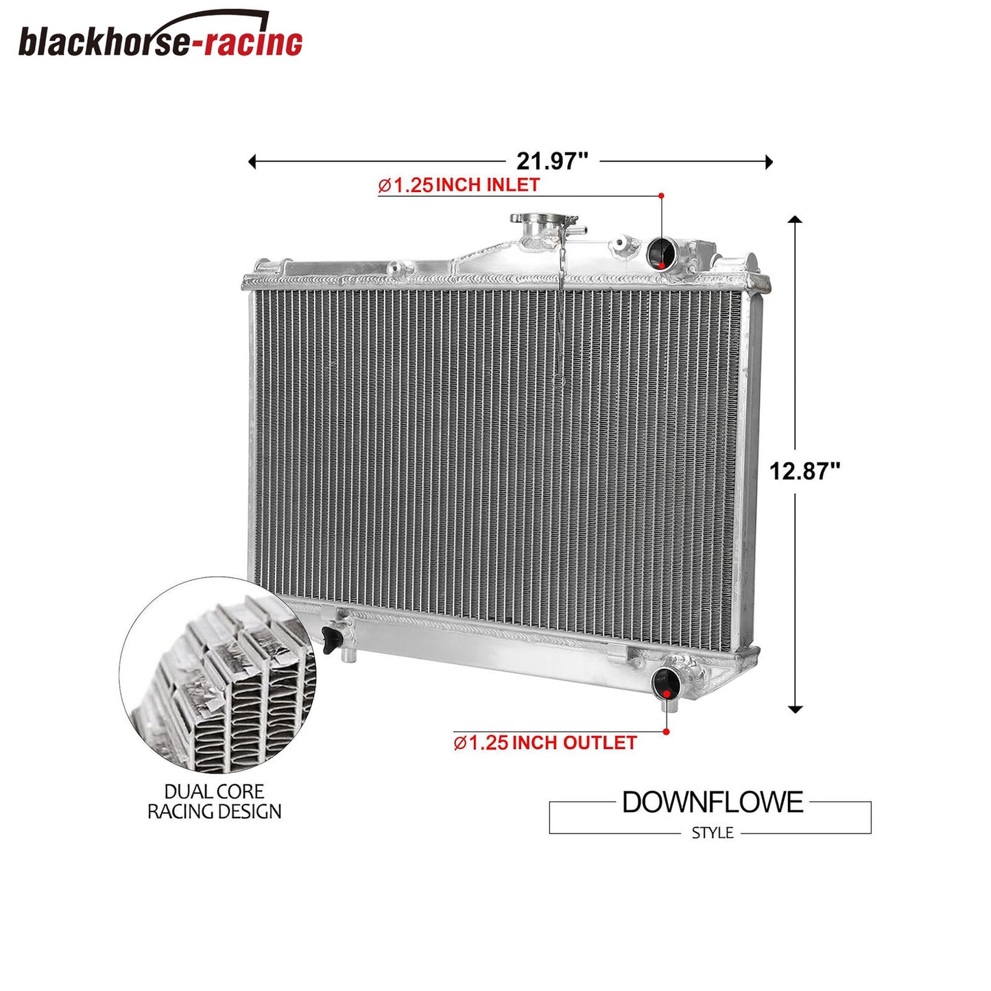 
                  
                    Core Performance Radiator 2 Row Aluminum Compatible with 1984 1985 1986 1987 T-oyota Corolla AE86 4AGE 1.6L
                  
                