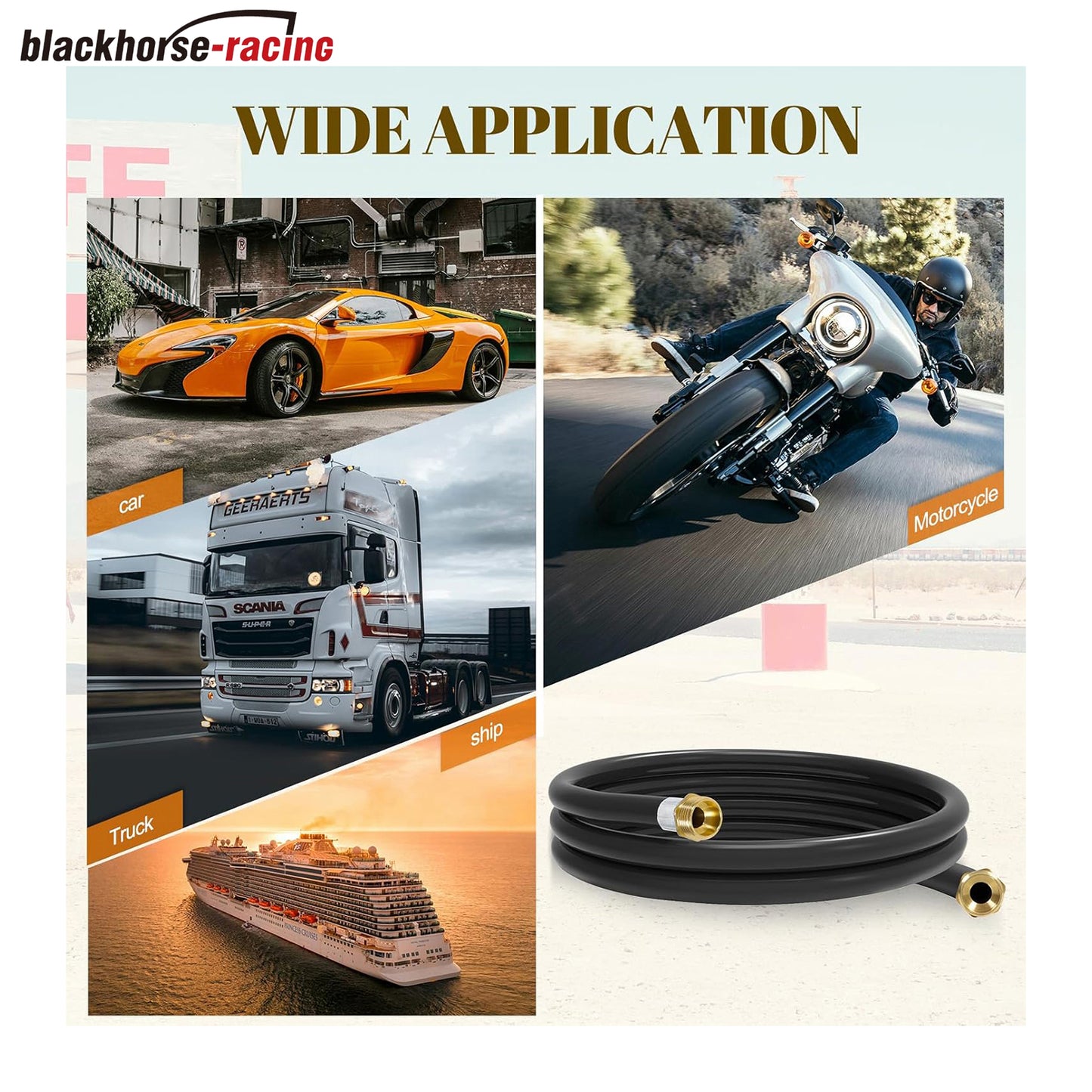 
                  
                    10FT 3/4" Fuel Transfer Hose,Farm Fuel Hose for Dispensing Gasoline Diesel Kerosene Biodiesel Black
                  
                