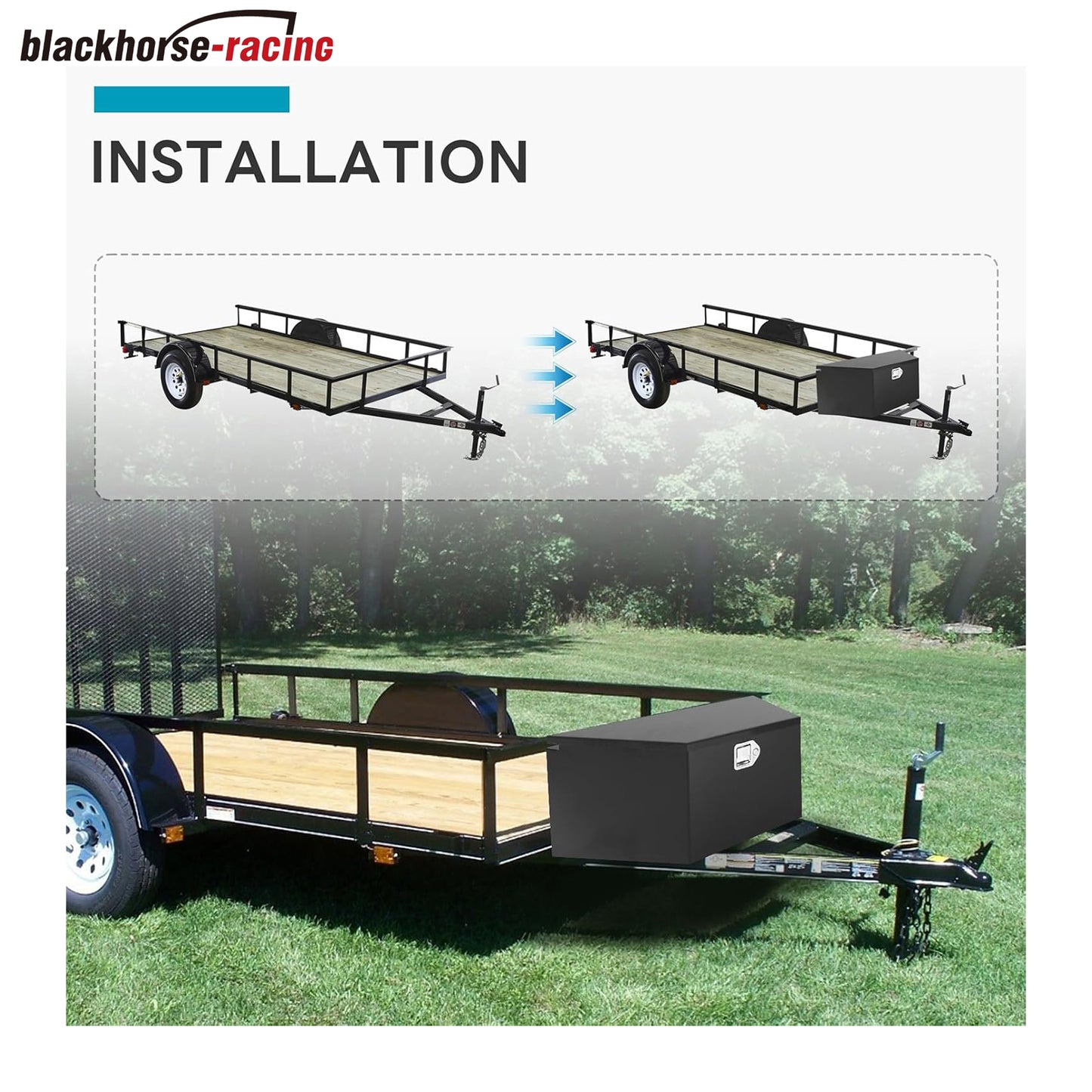 
                  
                    33 Inch Trailer Tongue Tool Box Steel Black Plated Truck ToolBox Pickup Truck Bed Storage with T-Handle Latch, Waterproof Job Box for RVs, ATVs, Trailers & More (33"x13.5"x15.7")
                  
                