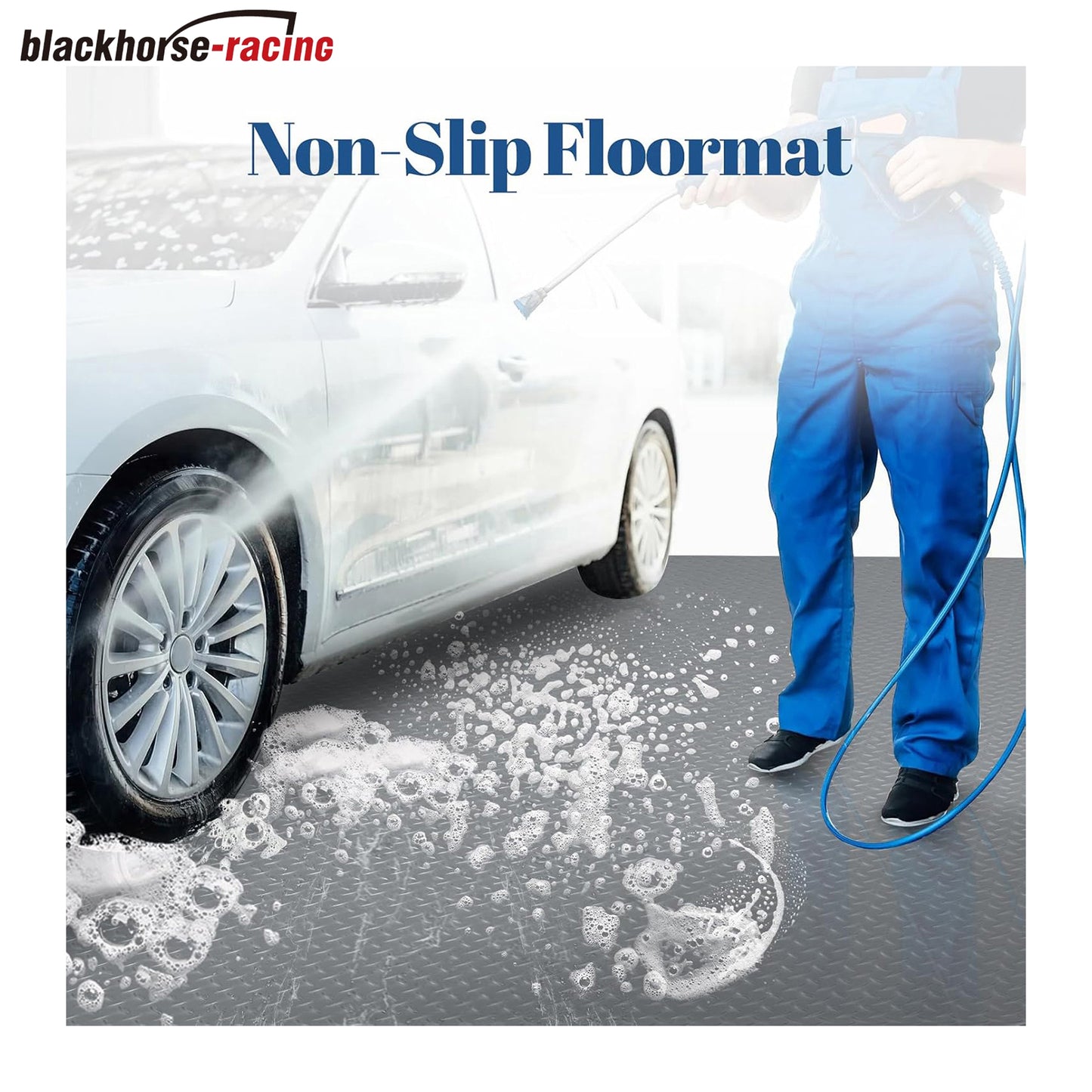 
                  
                    7.8 x 22 FT Garage Floor Mats - Slip Resistant Grip, Water & Stain Resistant PVC Mat for SUVs, RV Trailer,Truck,Pickup.2.8mm Thickened Diamond Plate Flooring Roll for Under Car,Parking Mats
                  
                
