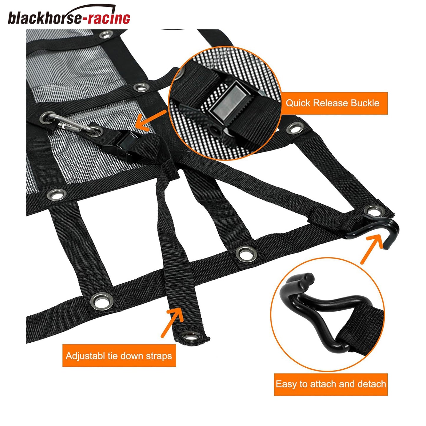 
                  
                    Heavy Duty Truck Cargo Net with Mesh, 6.75 ft x 8 ft 1500LBS Capicity Truck Bed Cargo Net, Stretchable Cargo Net with Straps & Cam Buckles & J-Hooks for Pickup Truck Bed (81" x 96")
                  
                