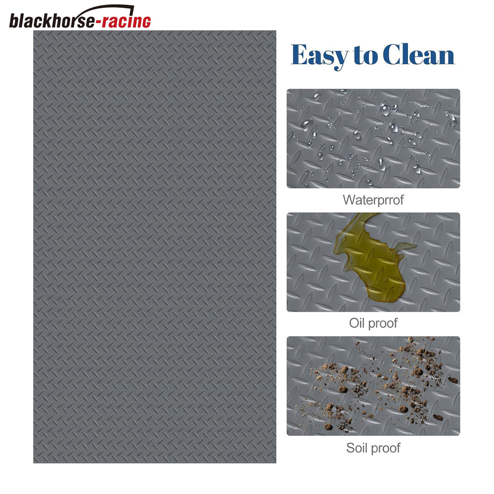 
                  
                    7.8 x 18 FT Garage Floor Mats - Slip Resistant Grip, Water & Stain Resistant PVC Mat for SUVs, RV Trailer,Truck,Pickup.2.8mm Thickened Diamond Plate Flooring Roll for Under Car,Parking Mats
                  
                