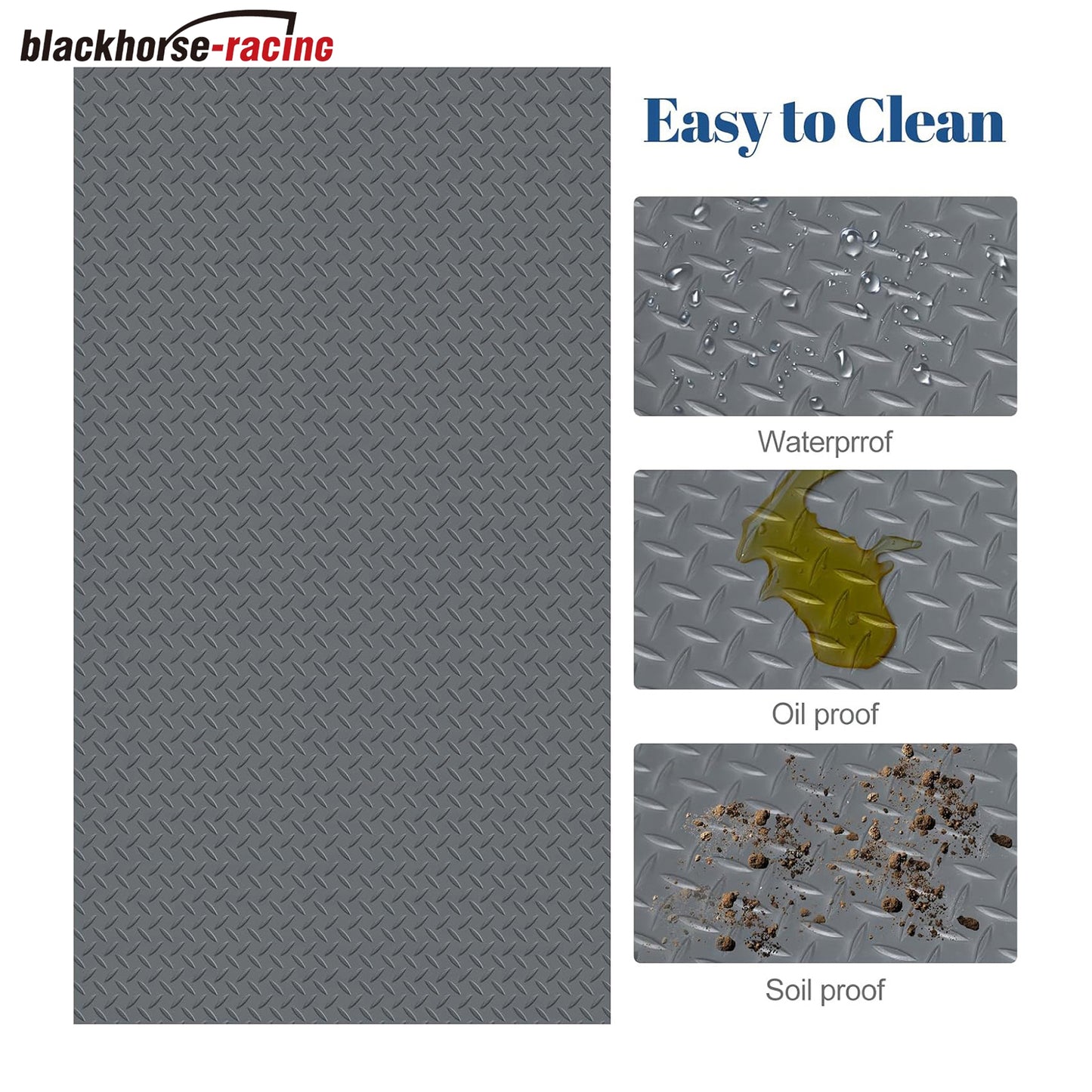 
                  
                    7.8 x 18 FT Garage Floor Mats - Slip Resistant Grip, Water & Stain Resistant PVC Mat for SUVs, RV Trailer,Truck,Pickup.2.8mm Thickened Diamond Plate Flooring Roll for Under Car,Parking Mats
                  
                