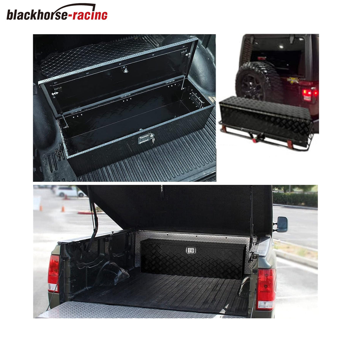 
                  
                    44-inch black-aluminum truck toolbox – pickup truck storage bin; includes waterproof base box with lock and key; suitable for RVs, ATVs, trailers, and trucks (44 "x 15" x 15")
                  
                