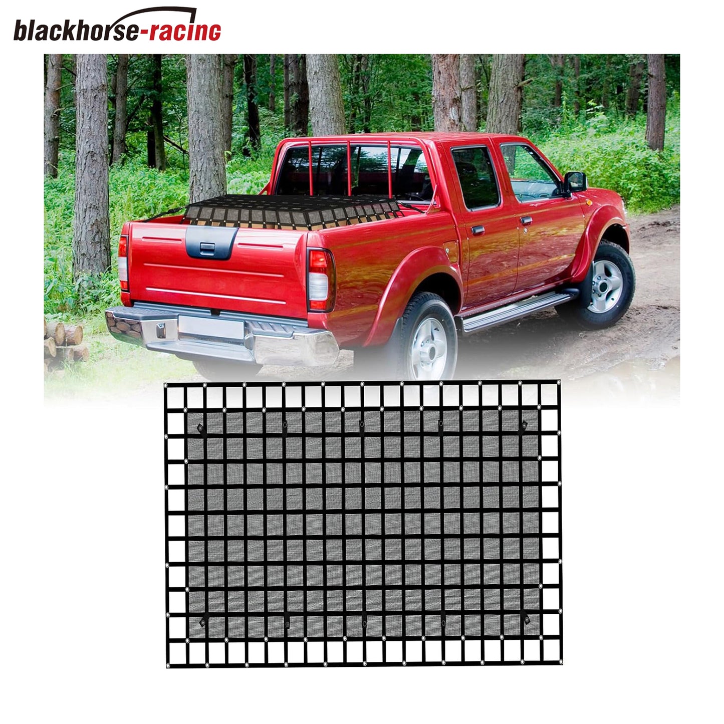 
                  
                    Heavy Duty Truck Cargo Net - 10.5' x 14.5' 1500lbs Capacity XL Cargo Net for Pickup Truck Bed, SUV, Jeep & Trailer with Buckles & S-Hooks & Strap
                  
                