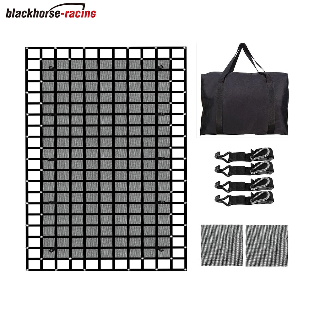 
                  
                    Heavy Duty Truck Cargo Net - 10.5' x 14.5' 1500lbs Capacity XL Cargo Net for Pickup Truck Bed, SUV, Jeep & Trailer with Buckles & S-Hooks & Strap
                  
                