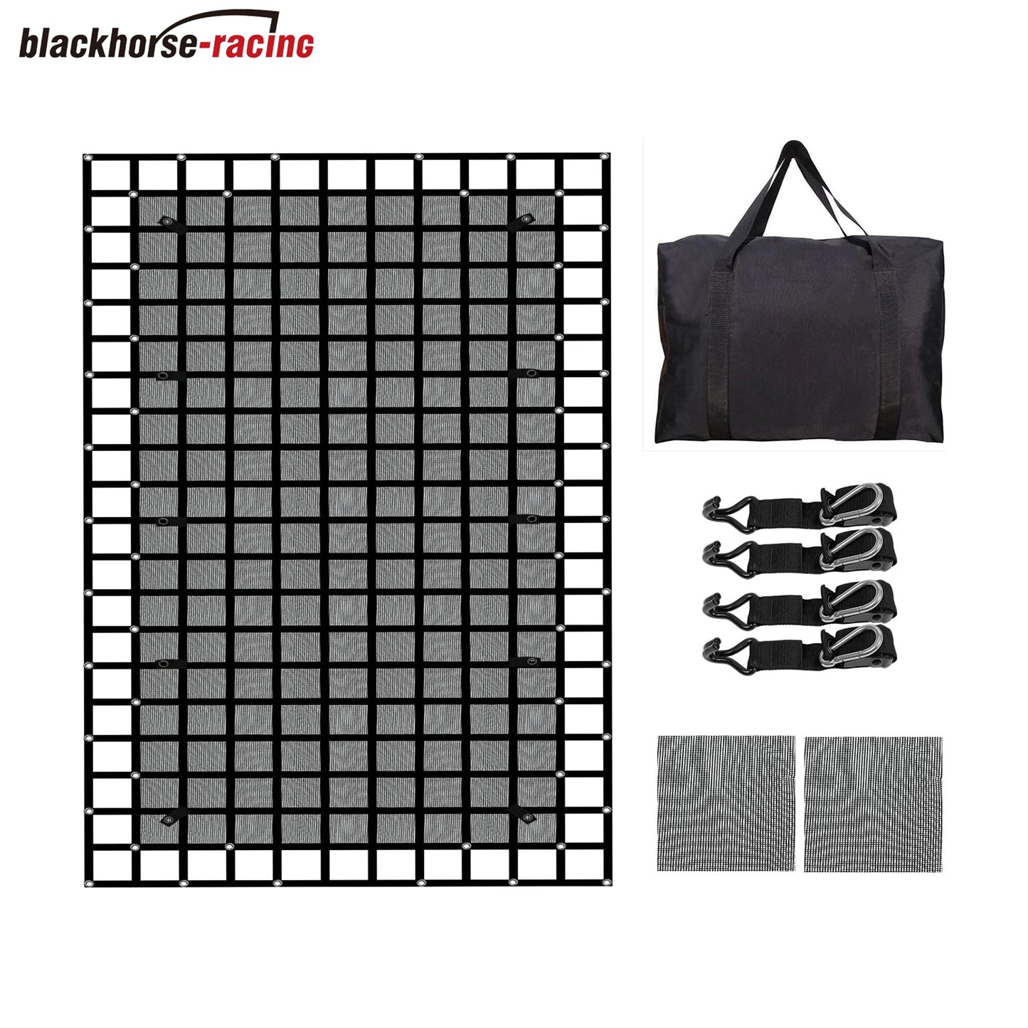 
                  
                    Heavy Duty Truck Cargo Net - 10.5' x 14.5' 1500lbs Capacity XL Cargo Net for Pickup Truck Bed, SUV, Jeep & Trailer with Buckles & S-Hooks & Strap
                  
                