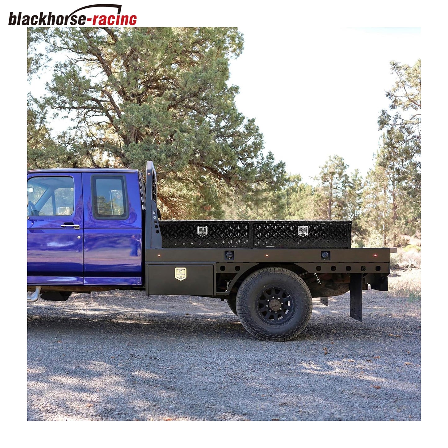 
                  
                    72" Truck Tool Box With Two Lower Drawers,Aluminum Diamond Plate ToolBox 72 x 15 x 13 Inch Chest Box with Lockable T-Handle Latch For Storage And Organization-Black
                  
                