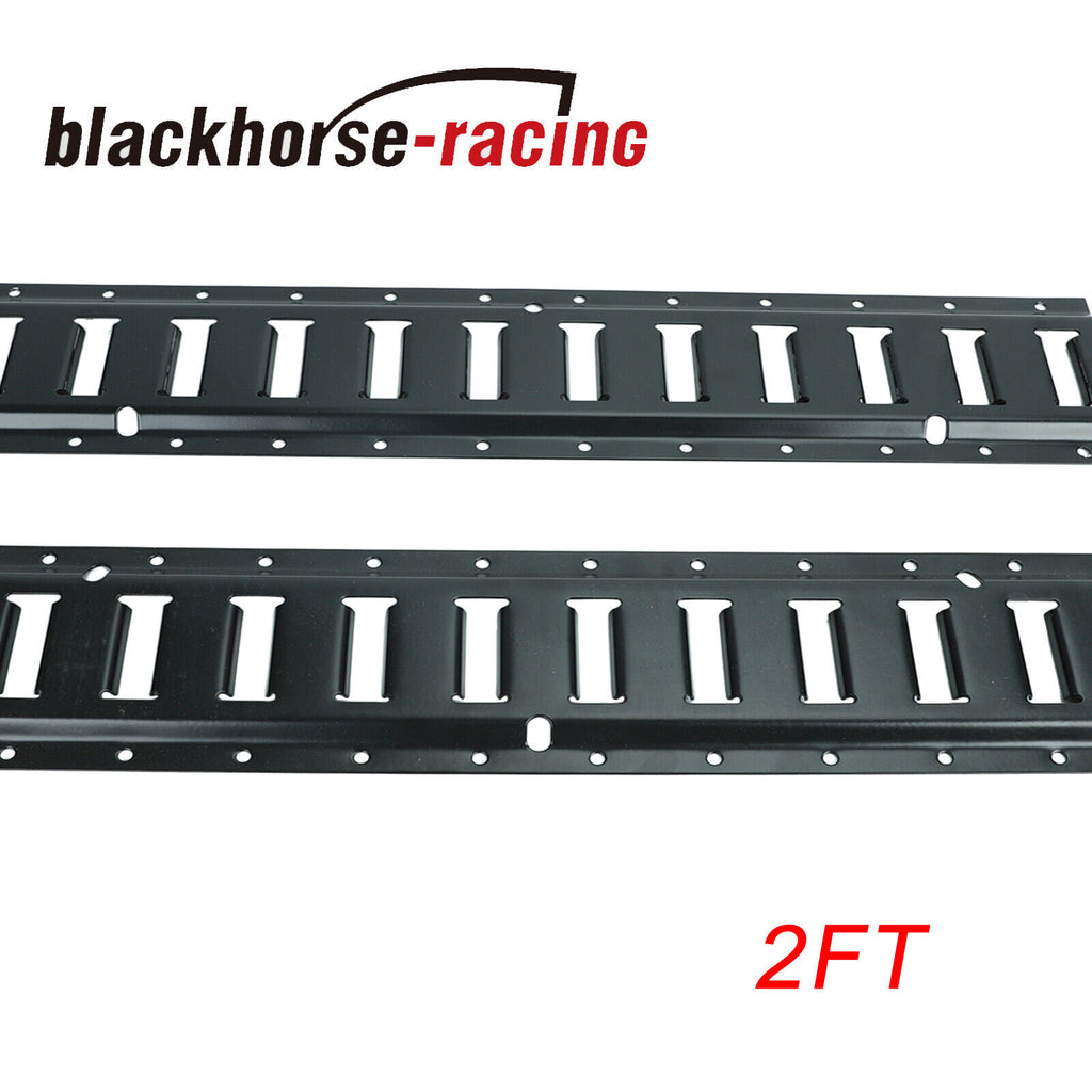 2 Pack 2' E Track Tie Down Rails System Power Coated E-Tracks for Carg ...