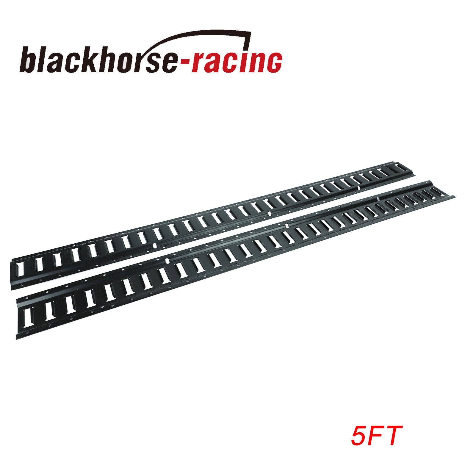 2 Pack 5ft E Track Tie Down Rails System Steel Horizontal 5' E Track for Trailer