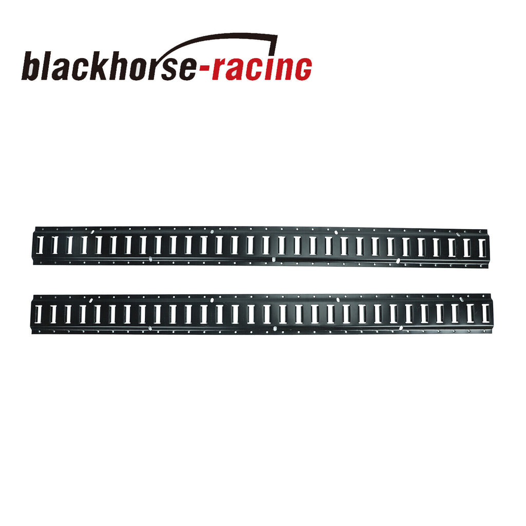 2 Pack 5ft E Track Tie Down Rails System Steel Horizontal 5' E Track f ...