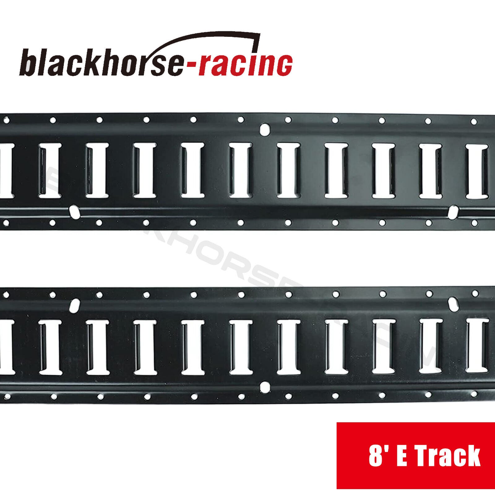 8 Ft E Track Tie-Down Rail System, Powder Coated for Truck/Trailer (8' ETrack)