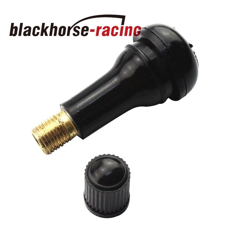 
                  
                    Tire Valve Stems w/ Cap Black Rubber Alloy (TR413 + TR414) Snap-in 100PCS
                  
                
