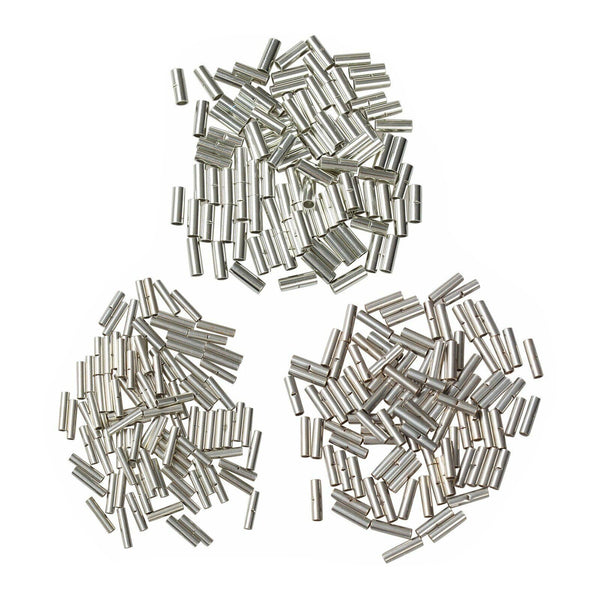 300Pcs Uninsulated 12-10 16-14 22-18 Gauge Non-Insulated Butt Connectors New