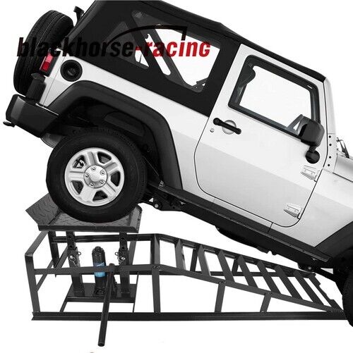 Portable Car Lift Hydraulic Car Ramps 3 T Low Profile Service Ramps Jack 2 Pack