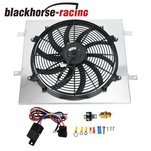Fit Radiator 1987-2006 Jeep Wrangler YJ TJ Aluminum Shroud Fan+Thermostat Relay