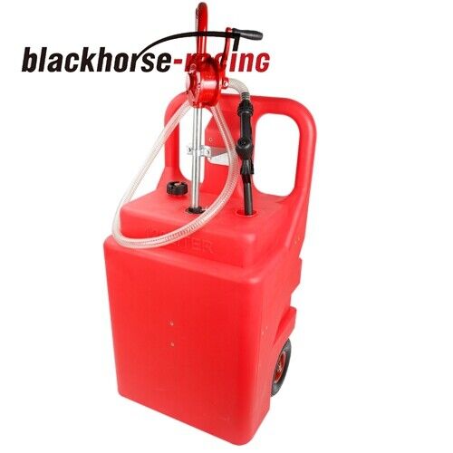 32 Gallon 6.5FT Delivery Hose 120L Portable Fuel Tank with Heavy Duty Top Handle