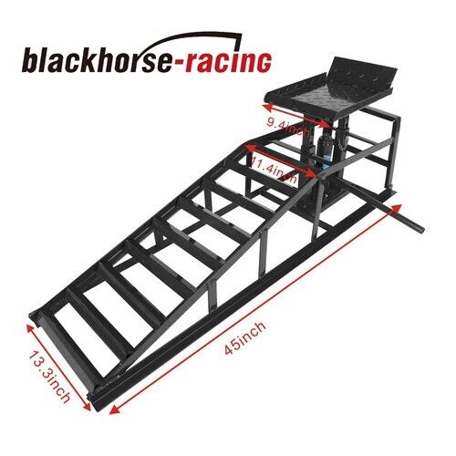 Portable Car Lift Hydraulic Car Ramps 3 T Low Profile Service Ramps Jack 2 Pack