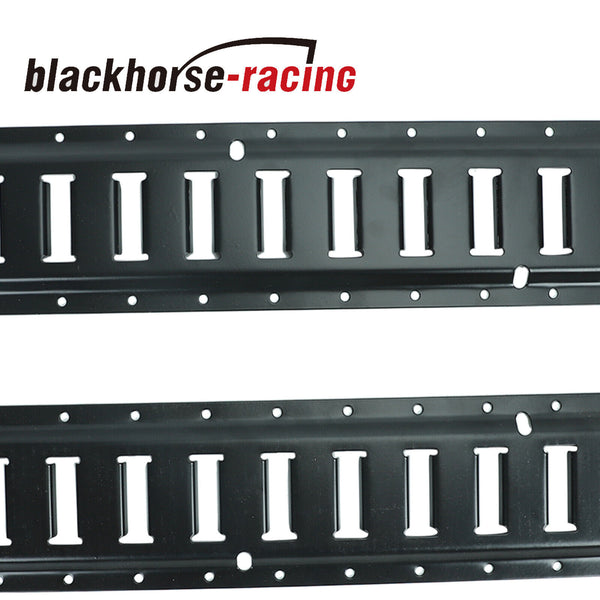 4X 2' E Track (Horizontal Black) for Enclosed Trailer Cargo Truck Van Hauler 2ft