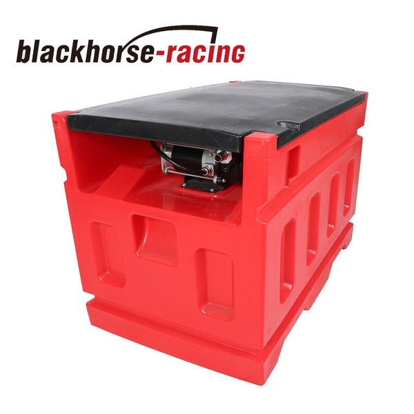 48 Gallon 12V DC Portable Fuel Tanks with Gasoline Fuel Transfer Pump 15 GPM