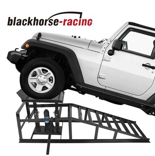 Portable Car Lift Hydraulic Car Ramps 3 T Low Profile Service Ramps Jack 2 Pack