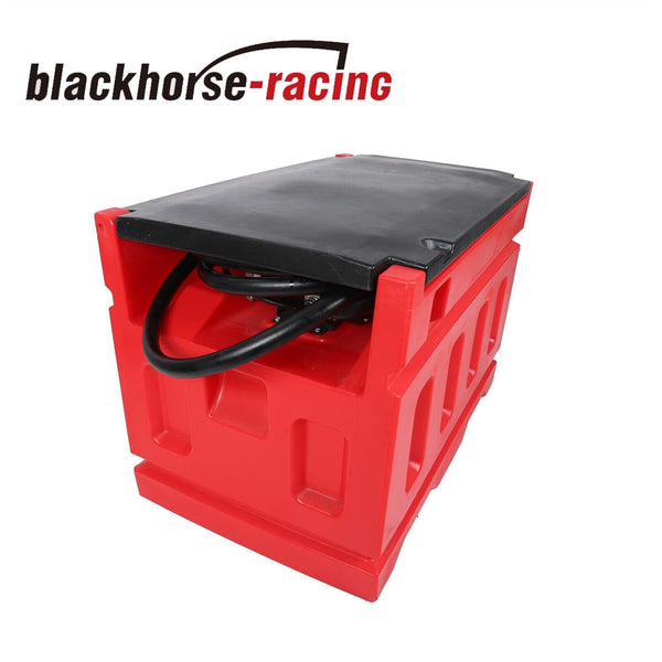 48 Gallon 12V DC Portable Fuel Tanks with Gasoline Fuel Transfer Pump 15 GPM