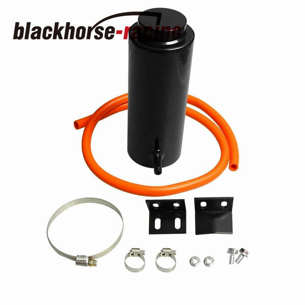 Aluminum Radiator Coolant Catch Tank Overflow Reservoir Black 800ml Universal - www.blackhorse-racing.com