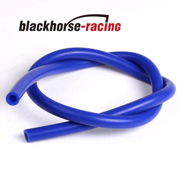 Blue 10 Feet 15/32'' 12mm Silicone Vacuum Hose + 10 Pc 17mm Spring Clip Clamps - www.blackhorse-racing.com
