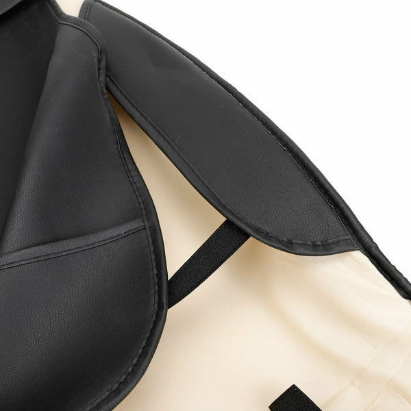 5-Seats Front + Rear Car Seat Cover Cushion Set Microfiber PU Leather Size L - www.blackhorse-racing.com