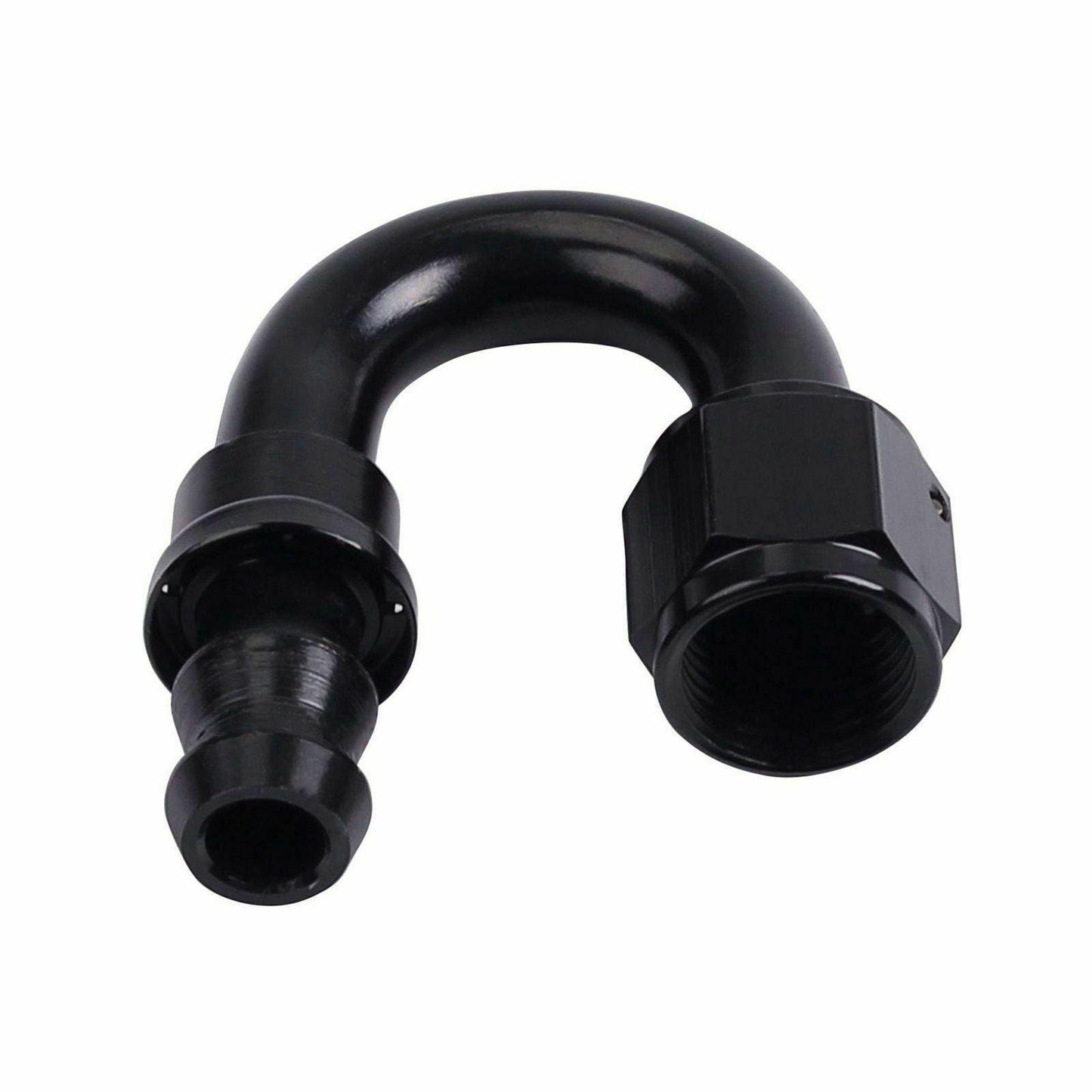 
                  
                    2PC Black AN 8 180 Degree Aluminum Push on Oil Fuel Line Hose End Fitting 8-AN - www.blackhorse-racing.com
                  
                