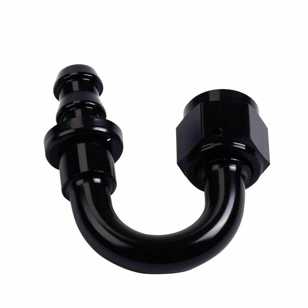 
                  
                    2PC Black AN 8 180 Degree Aluminum Push on Oil Fuel Line Hose End Fitting 8-AN - www.blackhorse-racing.com
                  
                
