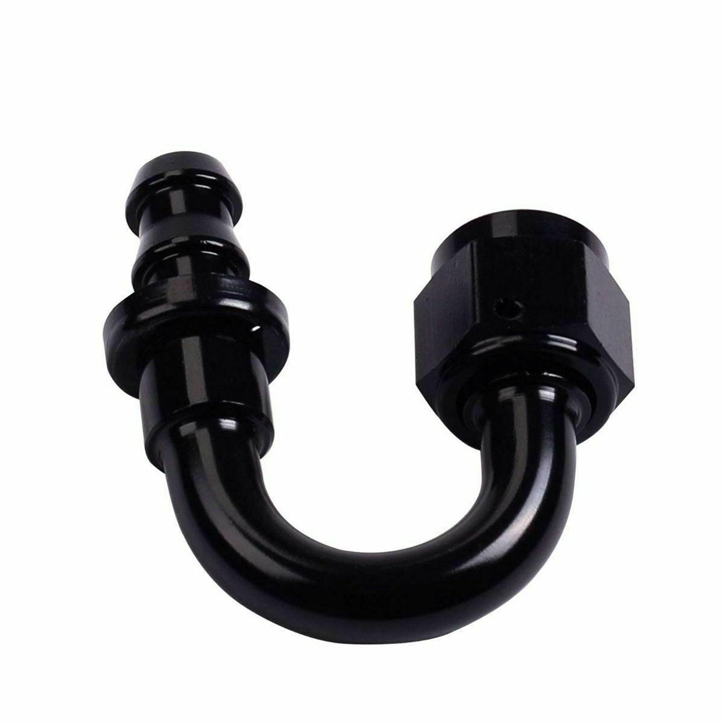 
                  
                    2PC Black AN 8 180 Degree Aluminum Push on Oil Fuel Line Hose End Fitting 8-AN - www.blackhorse-racing.com
                  
                