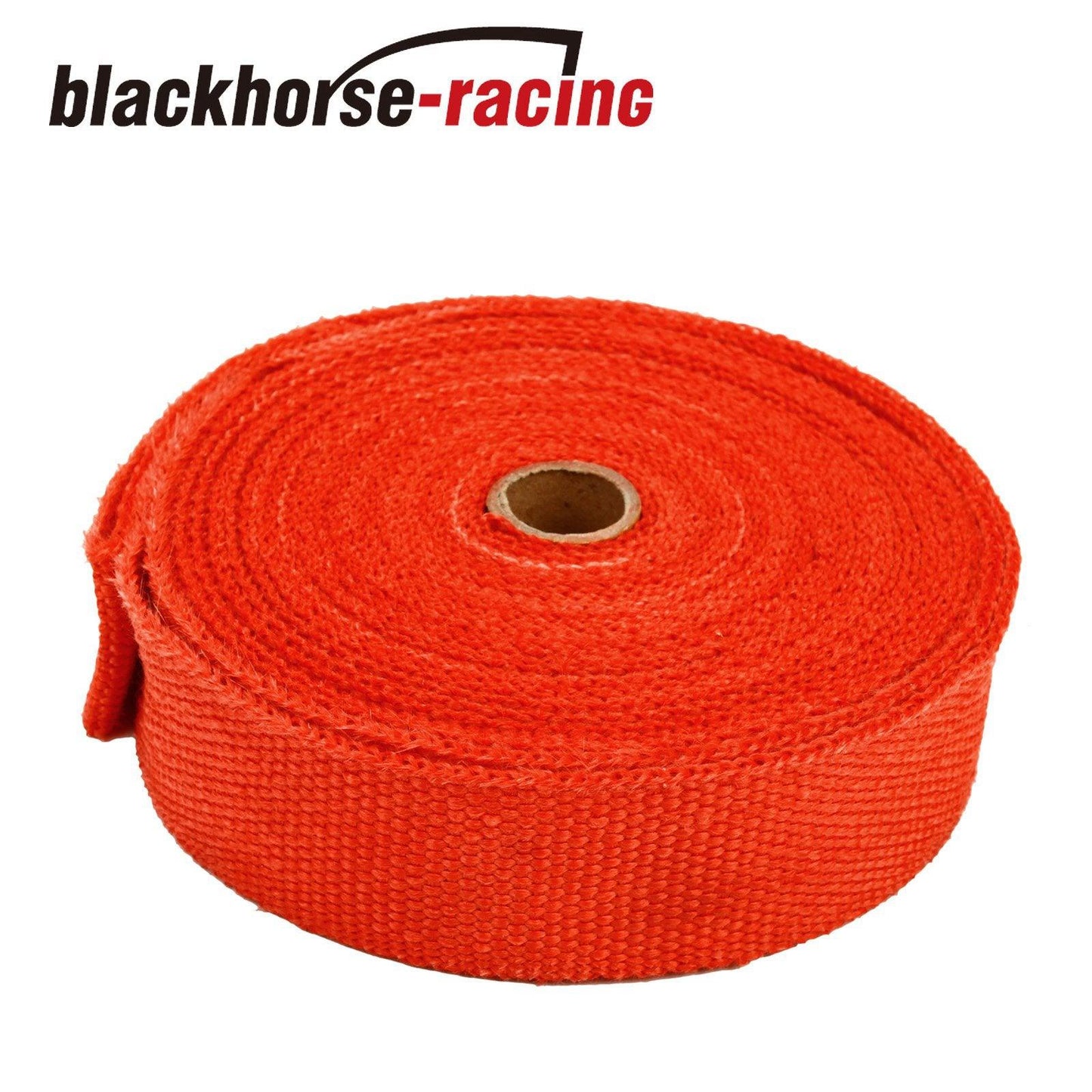 
                  
                    Red 2'' x 50FT (15M) Exhaust Header Fiberglass Heat Wrap Tape w/10 Steel Ties - www.blackhorse-racing.com
                  
                