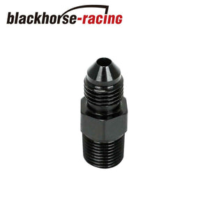 3AN to 1/8 NPT Adapter Straight Pipe Thread to 3 AN Flare Fitting Black