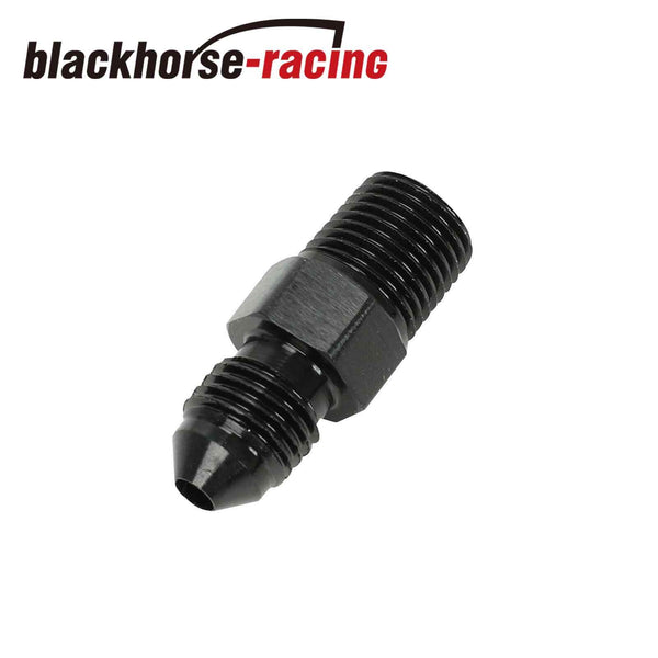 3AN to 1/8 NPT Adapter Straight Pipe Thread to 3 AN Flare Fitting Black