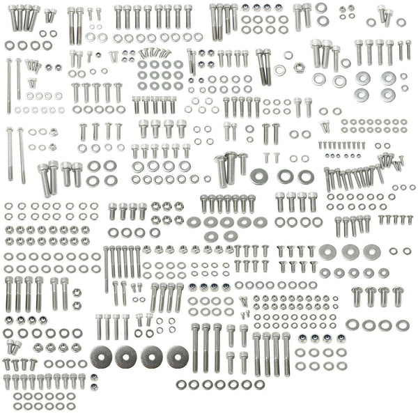 659 PIECE FOR YAMAHA YFZ350 BANSHEE POLISHED STAINLESS STEEL ATV BOLT SCREW KIT - www.blackhorse-racing.com