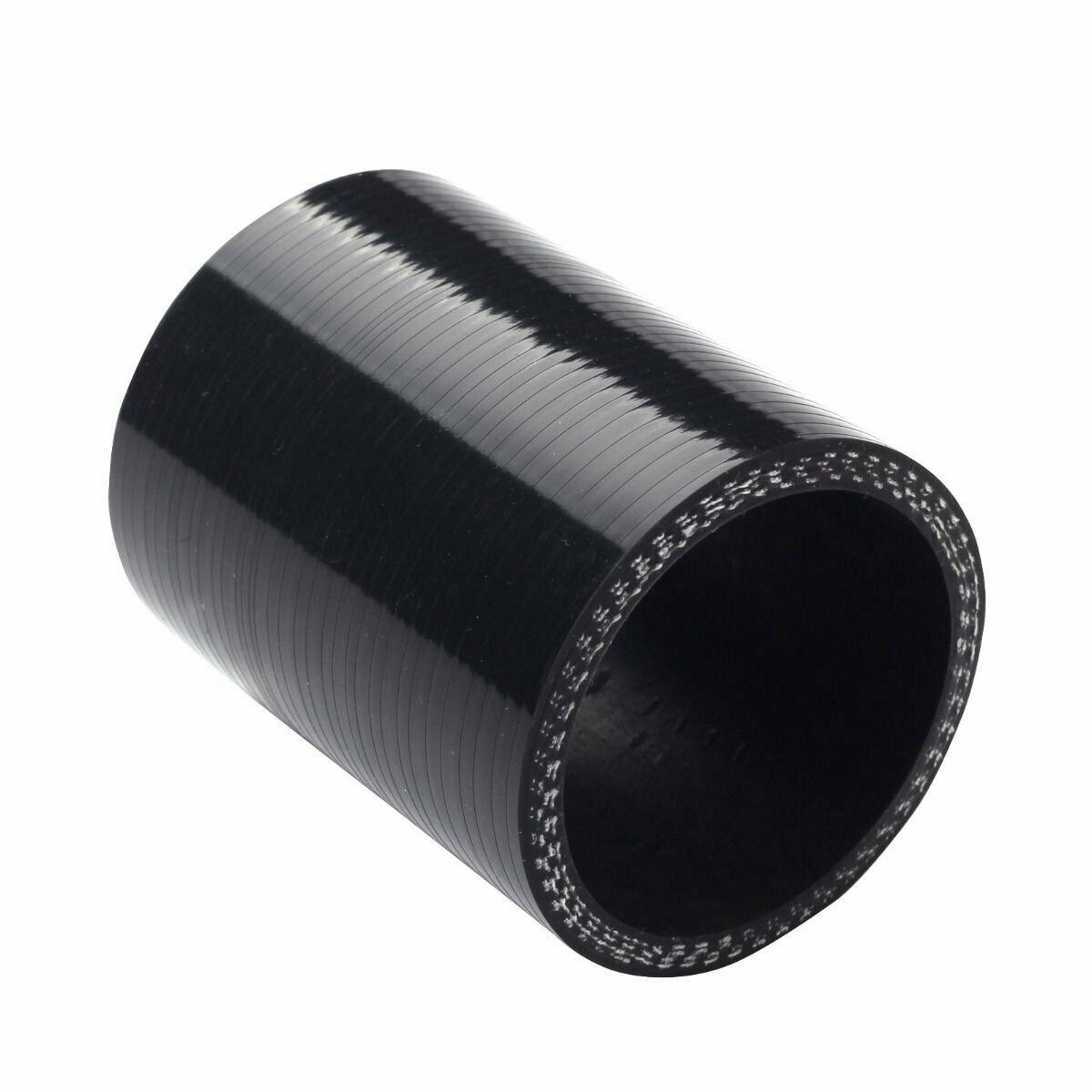 2.5" 4PLY STRAIGHT TURBO/INTAKE PIPE 63MM SILICONE COUPLER REDUCER HOSES BK - www.blackhorse-racing.com