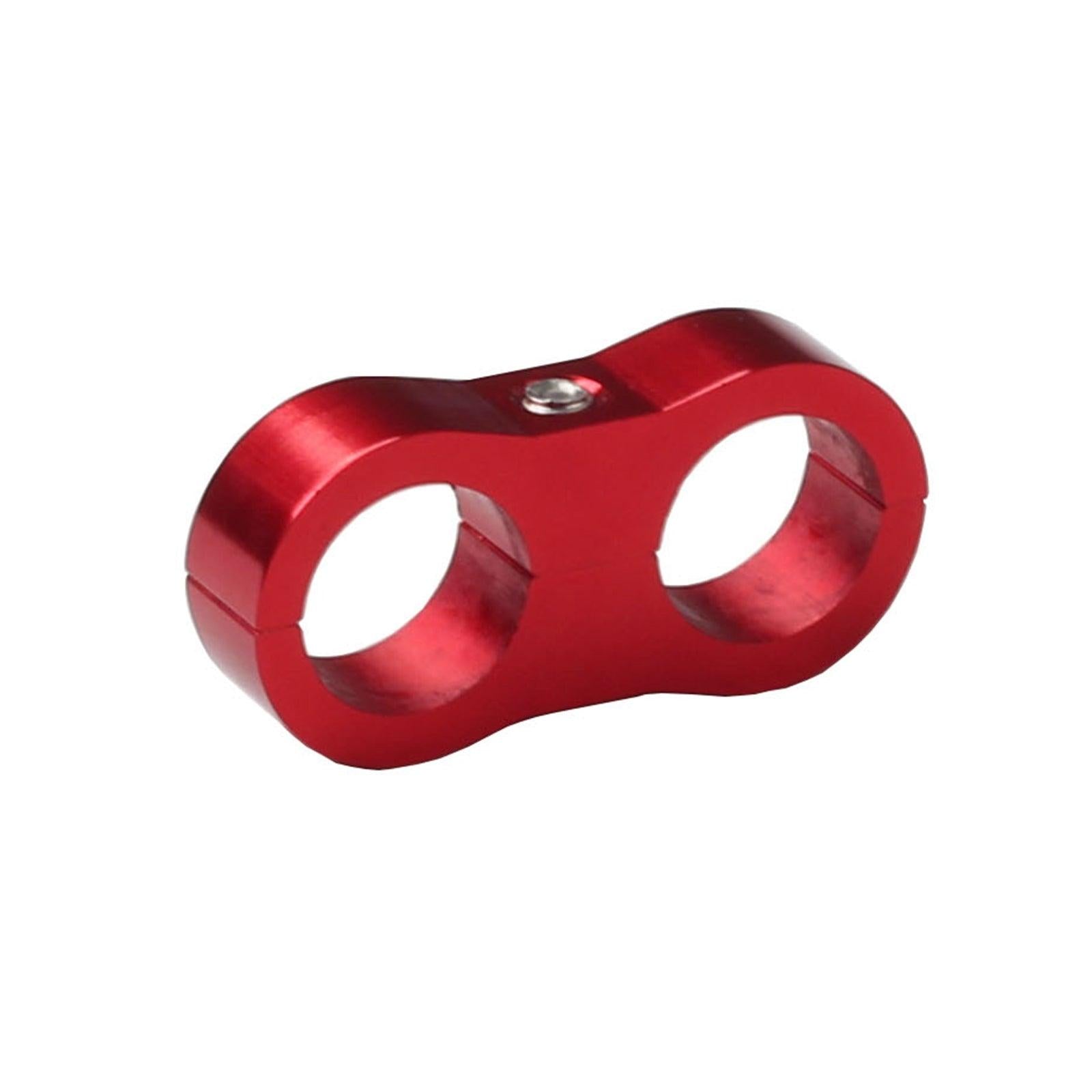 6AN Hose Separator Clamp Adapter Bracket Billet For Oil Fuel Water Hose - www.blackhorse-racing.com