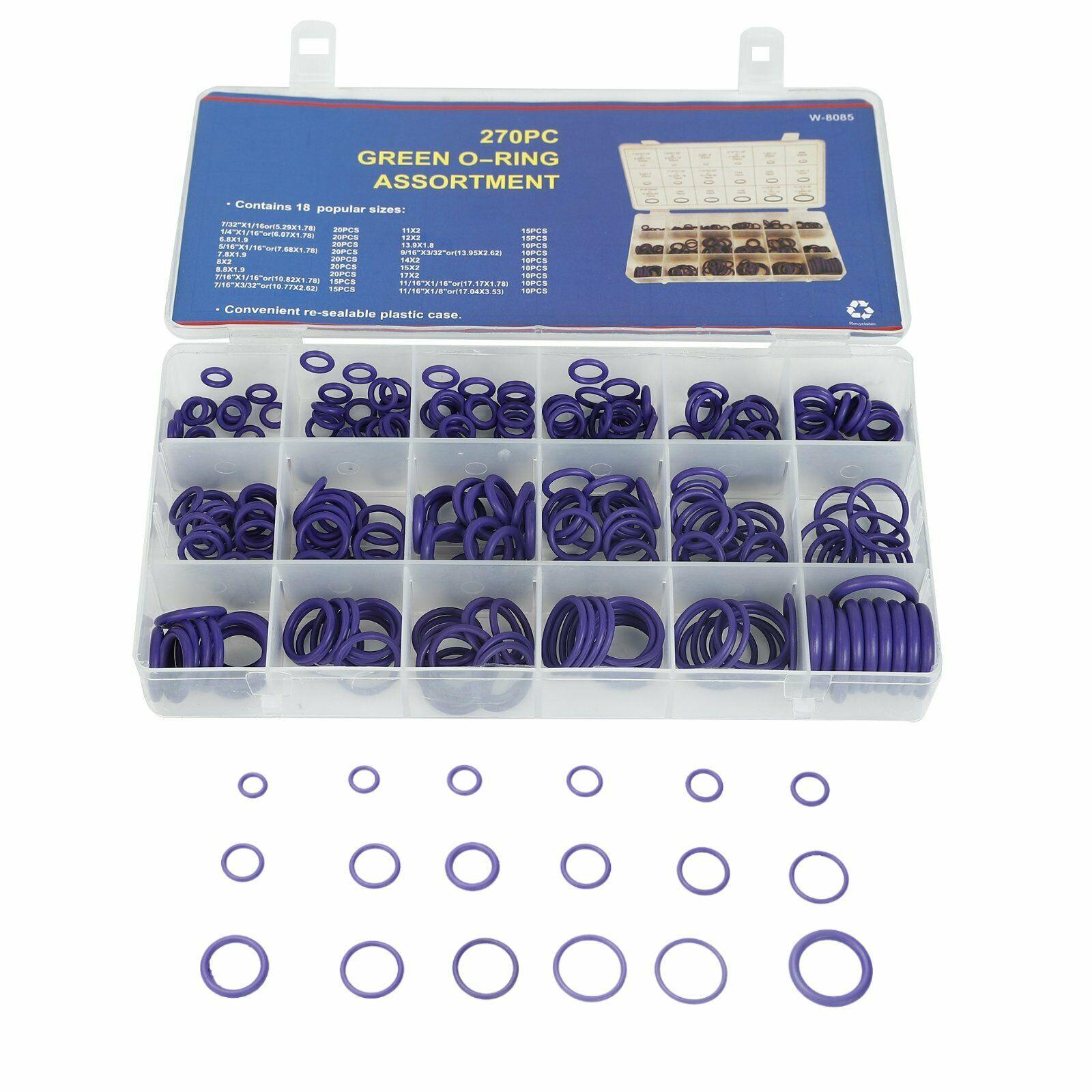 Universal Rubber O-Ring Assortment Set Gasket Automotive Seal SAE Kit - www.blackhorse-racing.com
