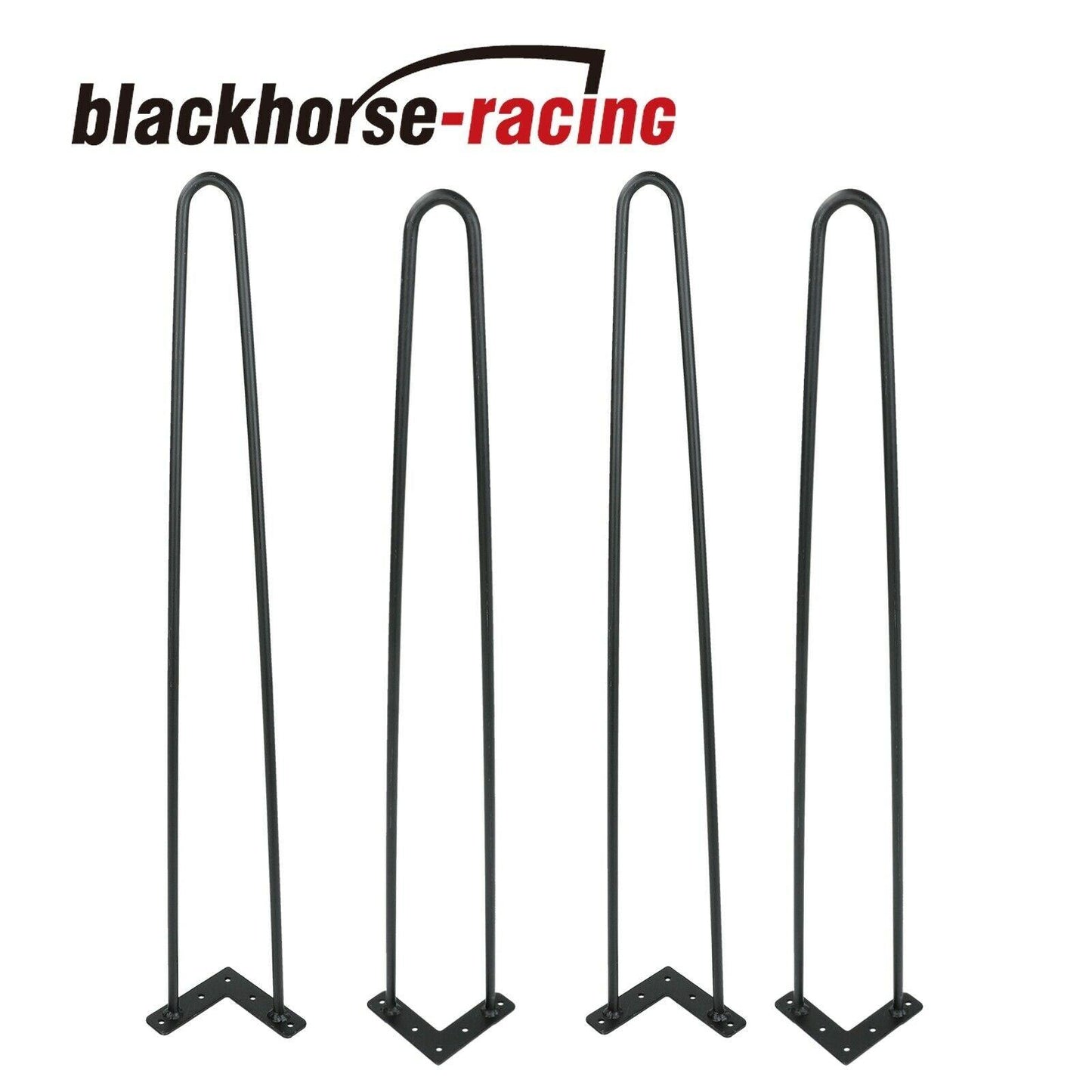 
                  
                    30" Coffee Table Metal Hairpin Legs Solid Iron Bar Black Set of 4 - www.blackhorse-racing.com
                  
                