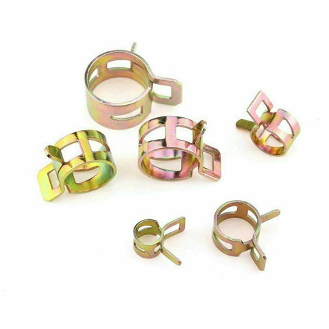 1 1/4" 32mm Spring Band Type Fuel Oil Line Silicone Vacuum Hose Clamp X10 1.25"