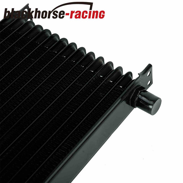 Universal 15 Row Aluminum Transmission Oil Cooler + 10" Cooling Radiator Fan Kit