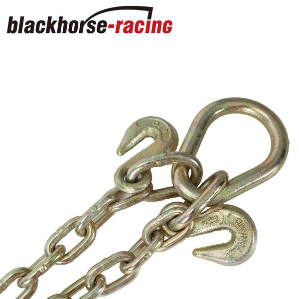 2Pack G70 V-Chain Bridle w/RTJ Cluster Hook Grab Hooks 3'Legs Tow Chain 4700 WLL