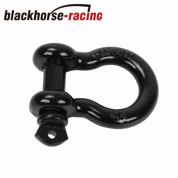 (4) 3/4" D Ring Shackle 57,000 lbs Maximum Break Strength Fits Vehicle Recovery