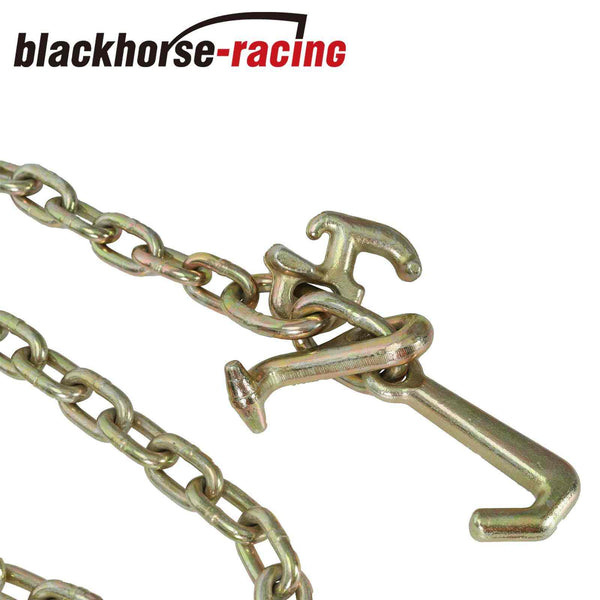 2Pack G70 V-Chain Bridle w/RTJ Cluster Hook Grab Hooks 3'Legs Tow Chain 4700 WLL