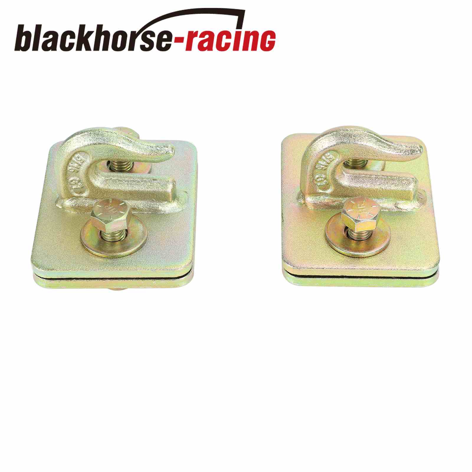 2X 5/16 Inch Bolt On Grab Hooks Mount G70 steel w/ Backer Plate Include Hardware