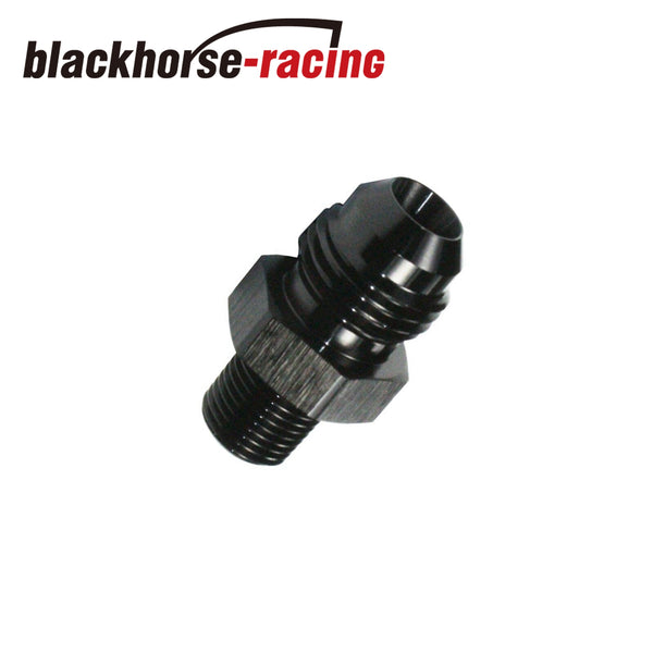 Straight Adapter 6 AN to 1/8 NPT Fitting Black HIGH QUALITY!