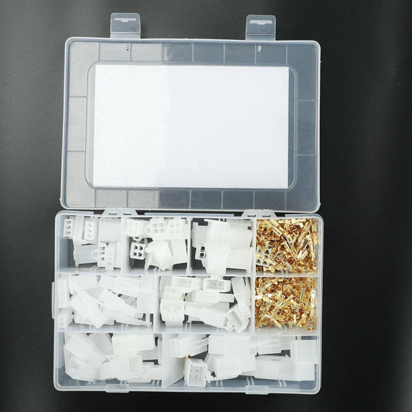 380Pcs Motorcycle Car Electrical 2.8mm 2 3 4 6 Pin Wire Auto Connectors Term Set - www.blackhorse-racing.com