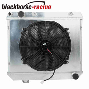 Aluminum Core 3 Row Radiator+Shroud Fan For 63-66 Chevy Truck C/K Series Pontiac