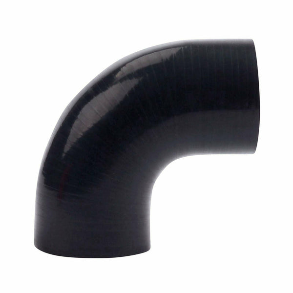 elbow 3" 90 degree Silicone hose COUPLER turbo intercooler air intake black - www.blackhorse-racing.com